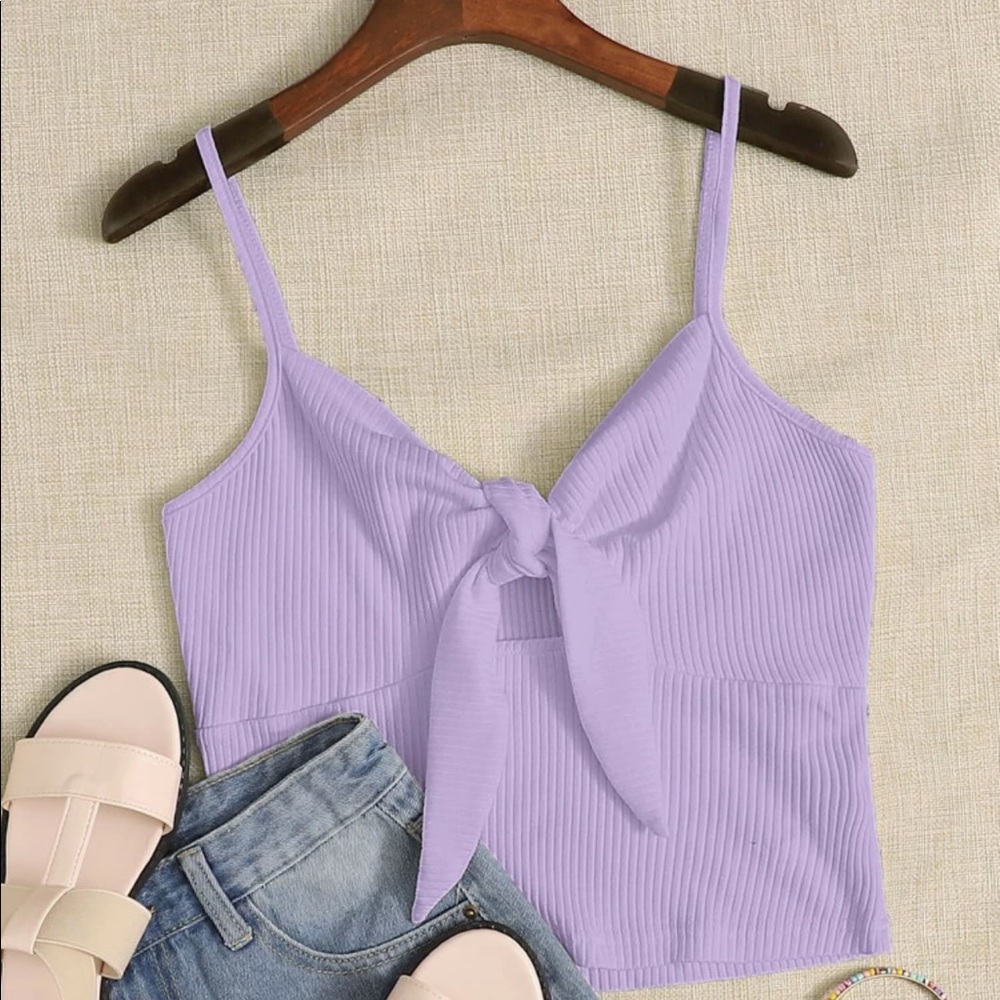 Lilac Ribbed Tank